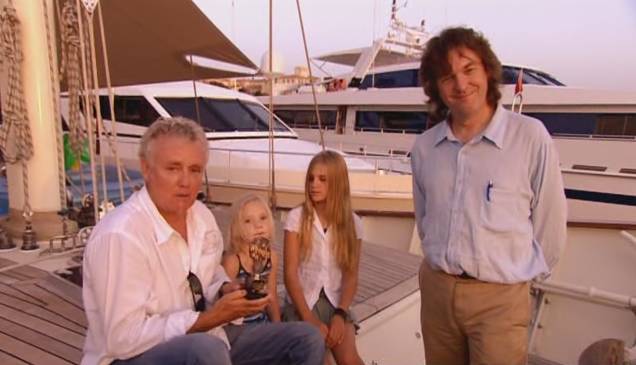Roger on his yacht